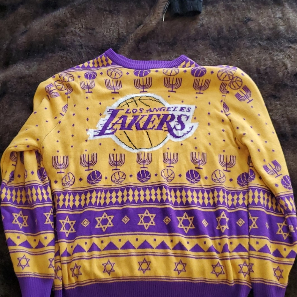 Lakers Original Hannukah Ugly Knit Sweater